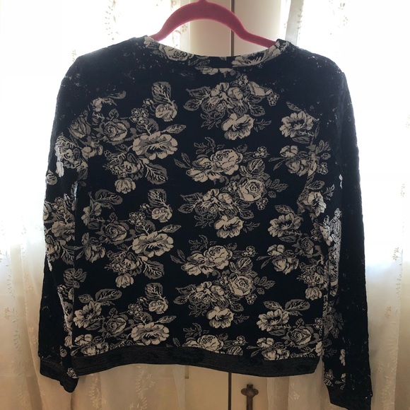 Nordstrom Textured Sweater w/ Lace - Picture 4 of 4